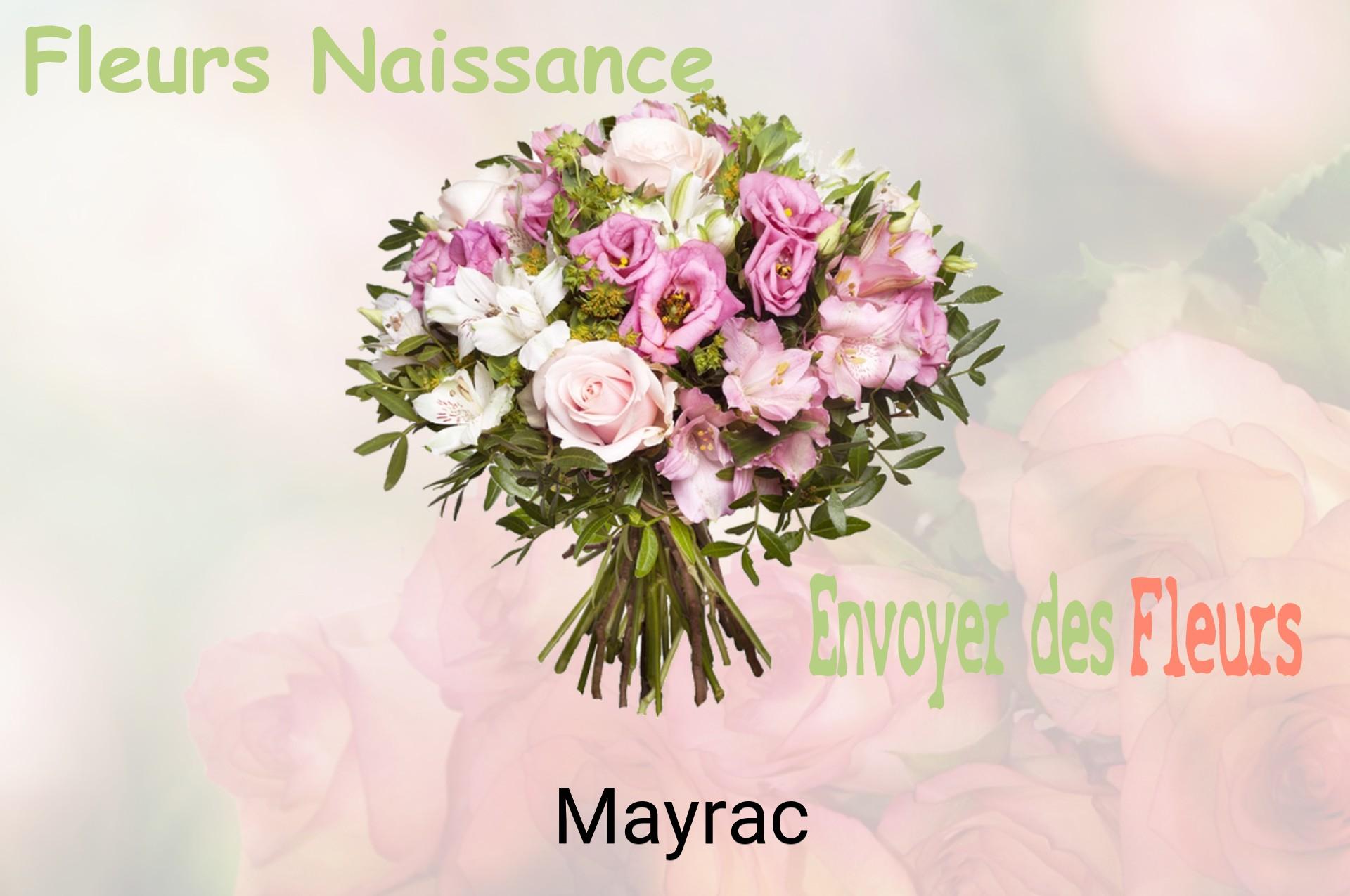 Bouquet de fleurs de naissance livré à Mayrac